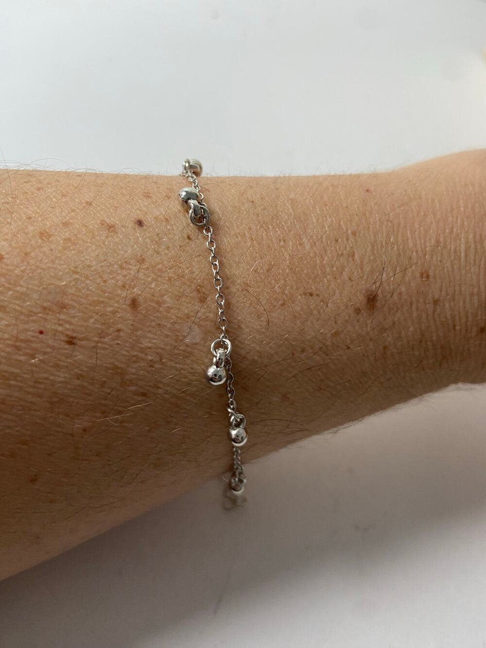 Silver Tone Ball Chain bracelet- Never Worn, Minimalist Style